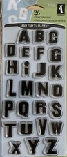 clear stamps tampon transparent  Alphabet marque Inkadinkado 