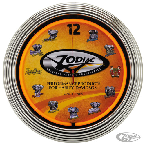 Horloge neon zodiac through - horloge,