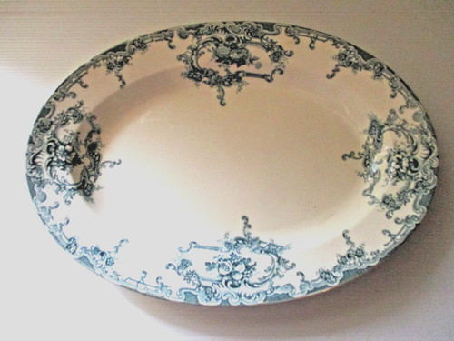 Ancien plat ovale - en, terre