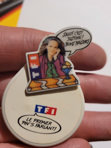 Vintage pin parlant tf1 - pin's,