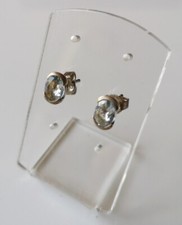 Boucle d'oreille en Aigue-Marine et Argent 925