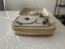 PLATINE VINYLE VINTAGE GARRARD SPR 10 PORTABLE 1958