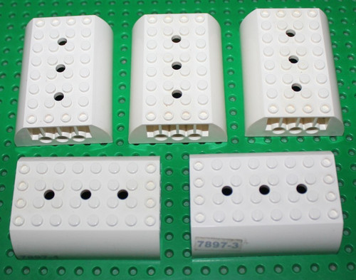 Lego white cylinder ref - 5,