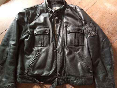 Blouson moto cuir belstaff - cuir,