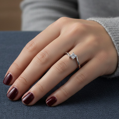 Bague femme argent 925 zircon - bague,
