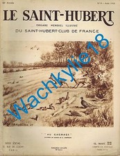 Le Saint-Hubert 08/1935 Chasse
