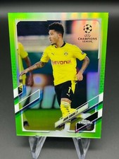 2021 Topps Jadon Sancho Card #78 Green Refractor /99 Borussia UEFA Champions Lea