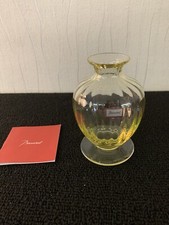 Vase amphore jaune citrine