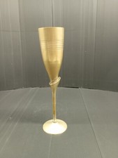 flûte à champagne en laiton, années 70