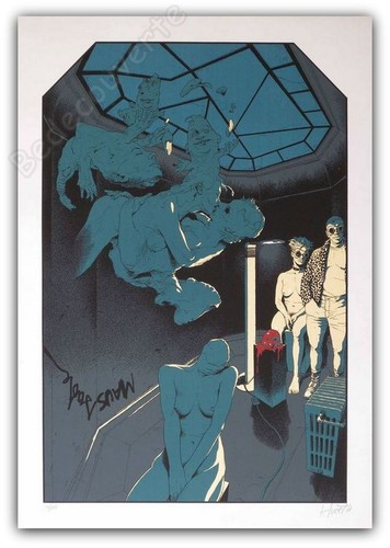 Affiche serigraphie hulet - affiche, bd