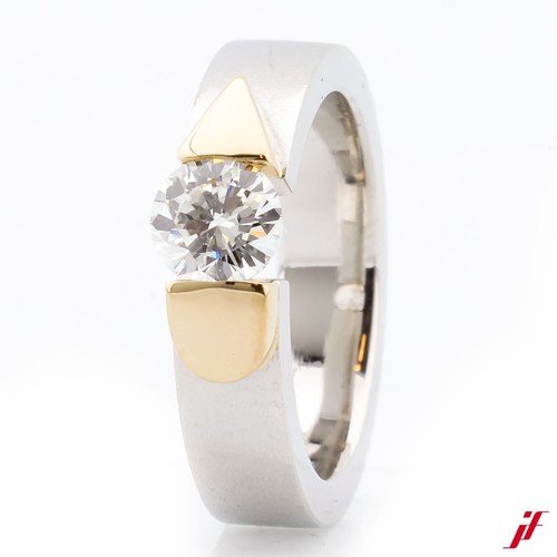 Bague solitaire 18k - 18k, 950