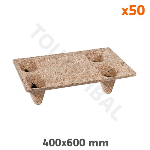Mini palette moulée bois - moulée, en