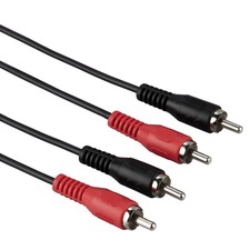 Hama 5M Câble Cinch Audio Câble De Connexion 2X RCA Prise Stéréo RCA HiFi Chinch
