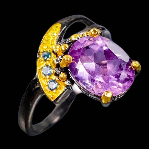 Bague argent améthyste - bague,