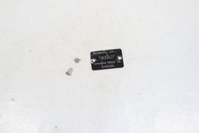 Plaque d'identification