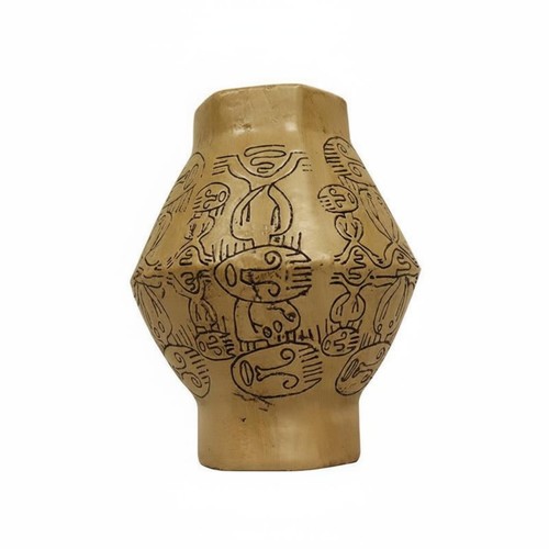 Vase géométrique sculpté - géométrique,