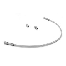 Brake Hose Kit, Rear, Braided Stainless Steel; 67-73 Jeep CJ