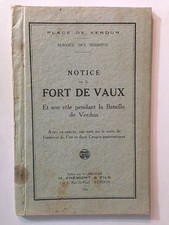 NOTICE FORT DE VAUX 1933