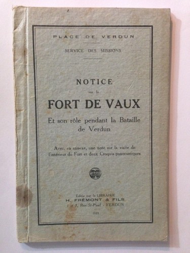 Notice fort vaux 1933 - vaux,