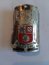 ancienne plaque de cadre terrot dijon vélo moto