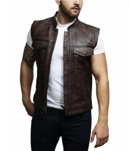 Soa men leather - vest, anarchy