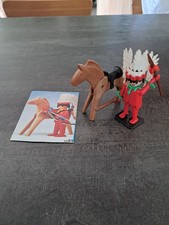 Ancien Playmobil Vintage System Klicky Geobra 1974 L'indien