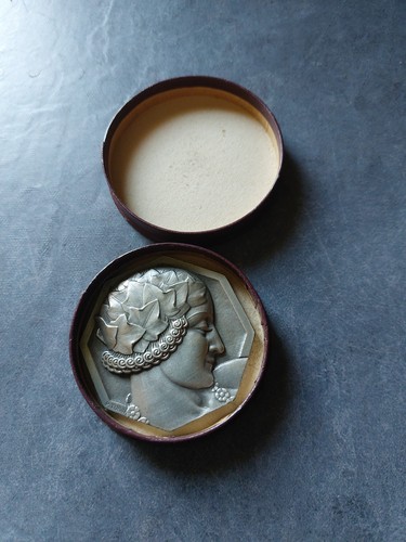 Medaille bronze argenté decor - bronze,