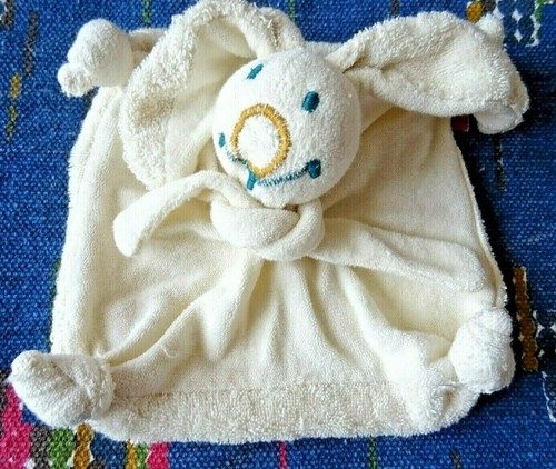 Doudou plat lapin blanc - rp/,