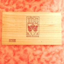 Plaque bois caisse vin - plaque,