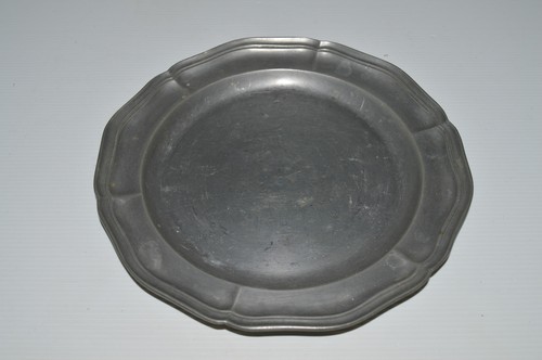 Assiette etain haute epoque - -1,