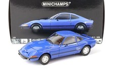 1:18 Minichamps Opel Gt / J 1900 Coupé Bleu 1970