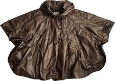 Sublime poncho trench imperméable marron satin  Marithé et François Girbaud