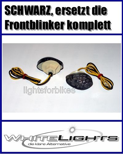 Led noir carénage clignotant - noir,