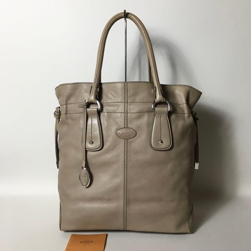 Tod leather greige - tod's, tote