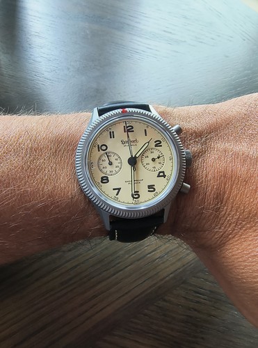 Hanhart 417 desert pilot - ti,