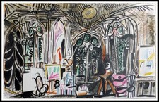 Pablo PICASSO : Carnet de Californie, lithographie 1959