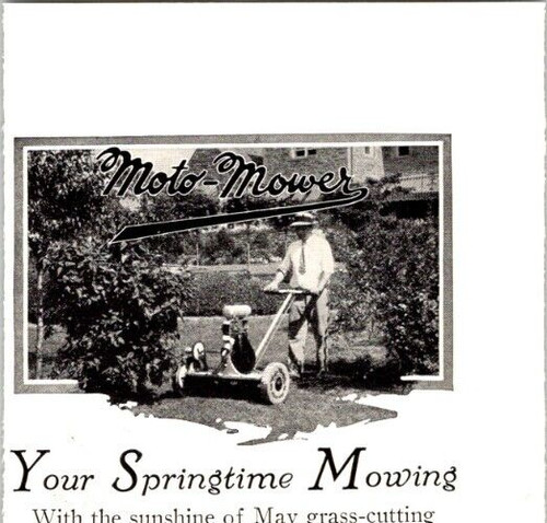 Antique 1919 moto mower co - 1919, ad