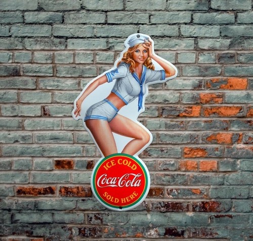 Plaque émaillée coca - émaillée, coca-cola