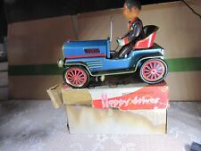 A312 Vintage 1965 ME 074 Chine Happy Driver Jouet Tôle Battery Operated + Boite