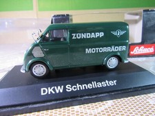 831Z Schuco 02399 Chine DKW 3=6 Schnellaster Zündapp Moto Vert 1:43 Neuf + Boite