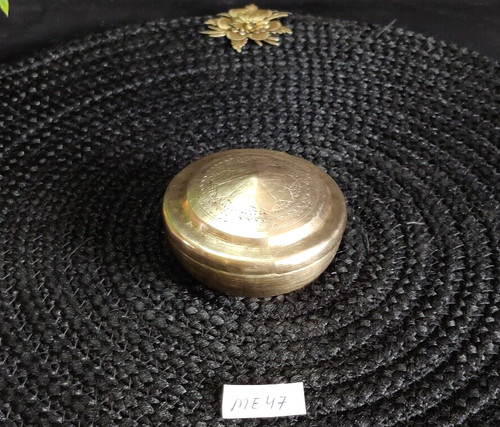 Laiton antique artisanal rond - antique,