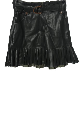 Zara jupe cuir synthétique - en,