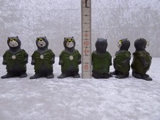 6 X Heimo Pinocchio Design Figurine Kater Gideon Vintage Publicité