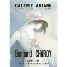 CHAROY Bernard - Lithographie "Exposition Galerie Ariane, La baule les pins" 65x