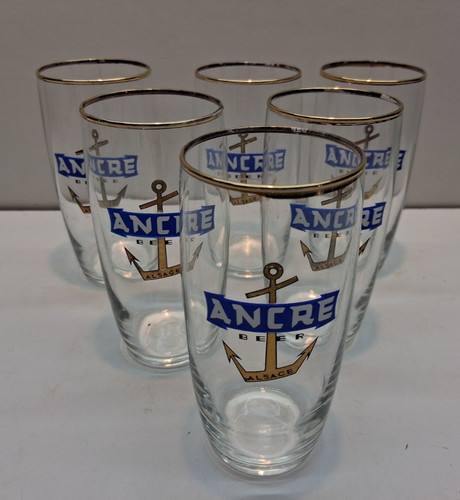 Lot verres bière ancre - lot, 6