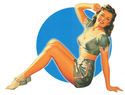 Autocollant pin post - pin’up, us