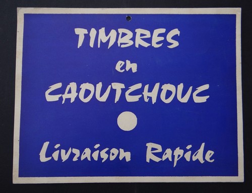 Carton timbres caoutchouc - timbres, en