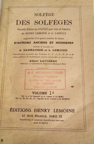 Lot livres de solfèges - lot, 2