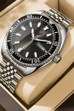 Montre homme luxe quartz acier