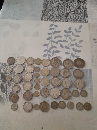 Lot pièces argent 291 g - 45,